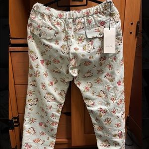 2019 Gucci Lovers Print Jeans